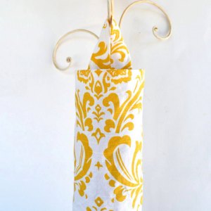Fabric Plastic Grocery Bag Holder By ablemabel