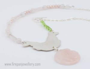 Spring Rose Necklace From FirepanJewellery